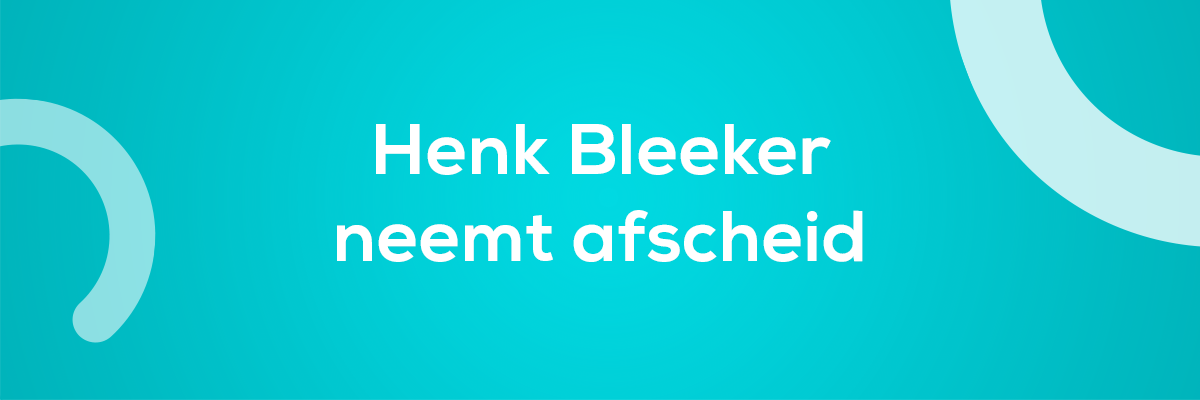 Henk Bleeker neemt afscheid